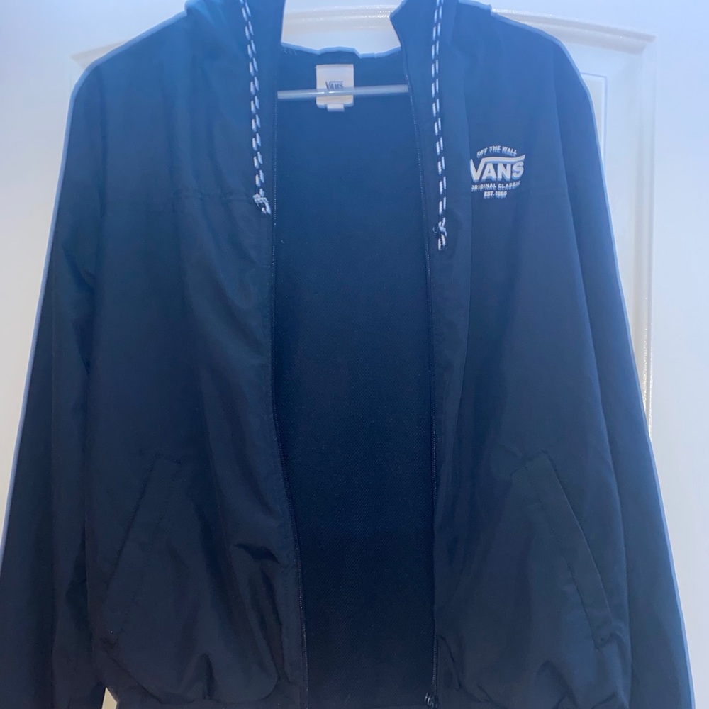 Black Vans Windbreaker